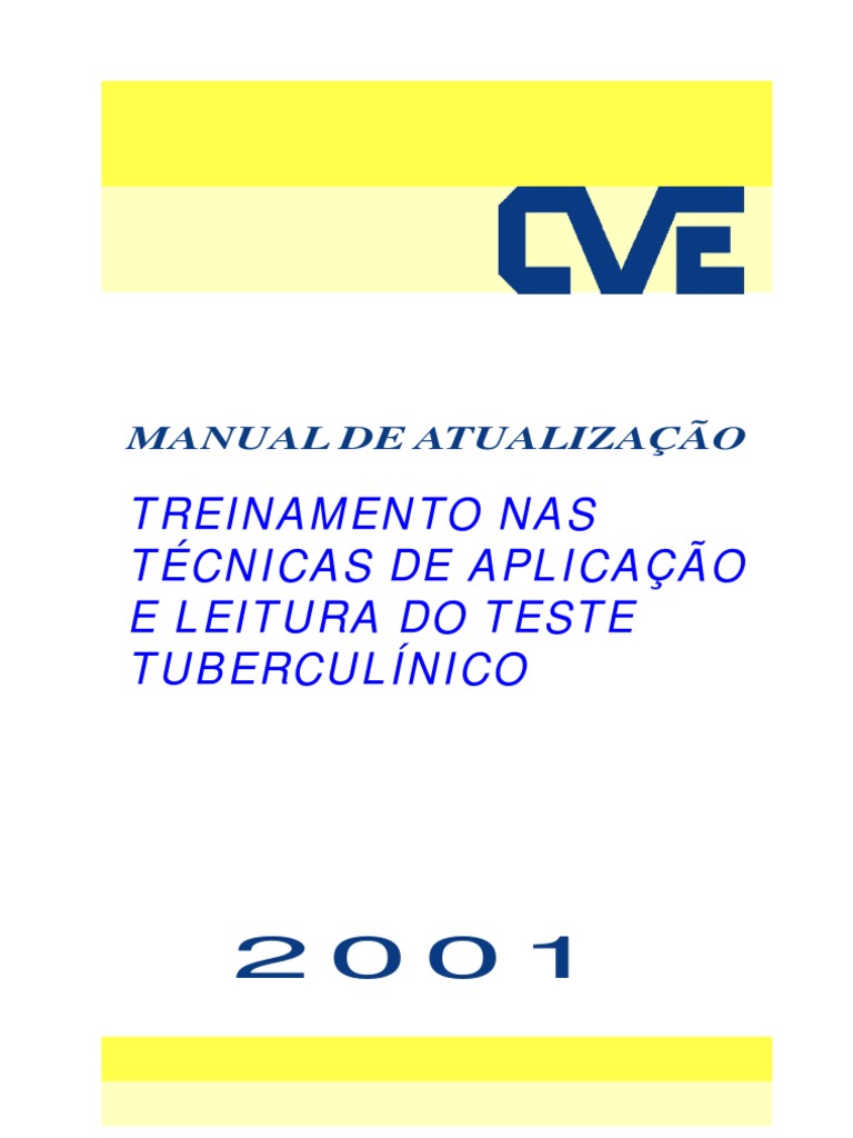 Manual - PPD | PDF | Tuberculose | Gestão de recursos humanos