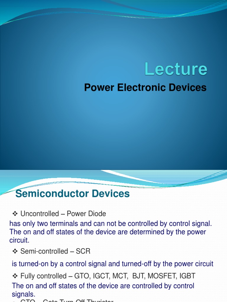 Slides Lec2 | PDF | Diode | Rectifier