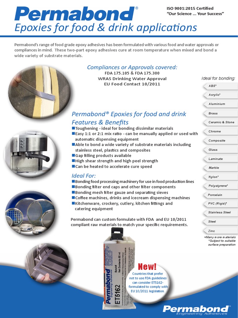 Permabond Food Grade Adhesives 2021 | PDF | Epoxy | Adhesive