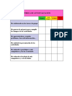 Rúbrica de Autoevaluación