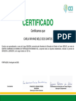 Certificado Carla Rayane