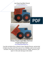 Dump Truck Card Mini Tutorial