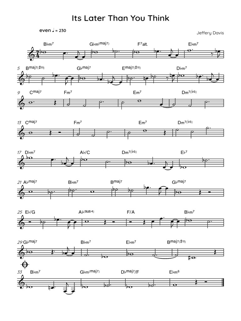 Photo inspiration: Visual Reference: Its Later Than You Think Full Score