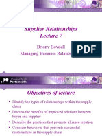 2011 MBR Supplier Relationships - Integration Lecturer 7