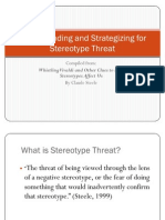 Understanding and Strategizing for Stereotype Threat