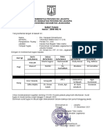 Surat Tugas Tim Skrining Covid 3 Januari 2022