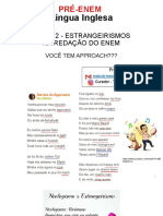 Aula 12 - Estrangerismos Na Redação Do Enem - Você Tem Approach