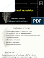 The Cultural Industries