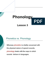 Lesson 3 - Phonology