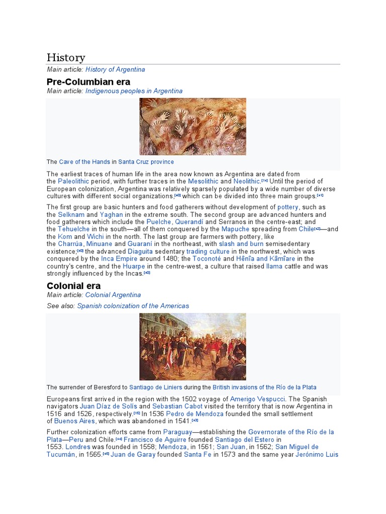 Argentina History PDF Argentina South America