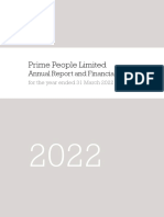 2537prime People Limited Annual Report and Financial Statement 31 March 2022
