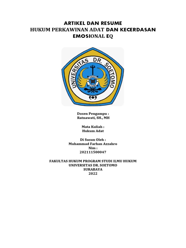 Hukum Perkawinan Adat Pdf