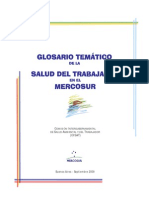 Glosario Salud Del Trabajador - Mercosur