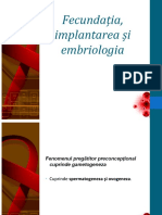 Curs 1.2 Fecundatia, Nidatia, Embriologia