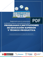 Reglamento de Autoevaluación Evaluación e