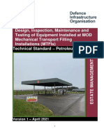 Design Inspection Maintenance and Pet 4 Testing of Equipment Installed at MOD Mechanical Transport Filling Installations MTFIs