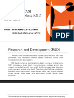 IMPLEMENTASI STRATEGI Bidang R&D DAN SIM