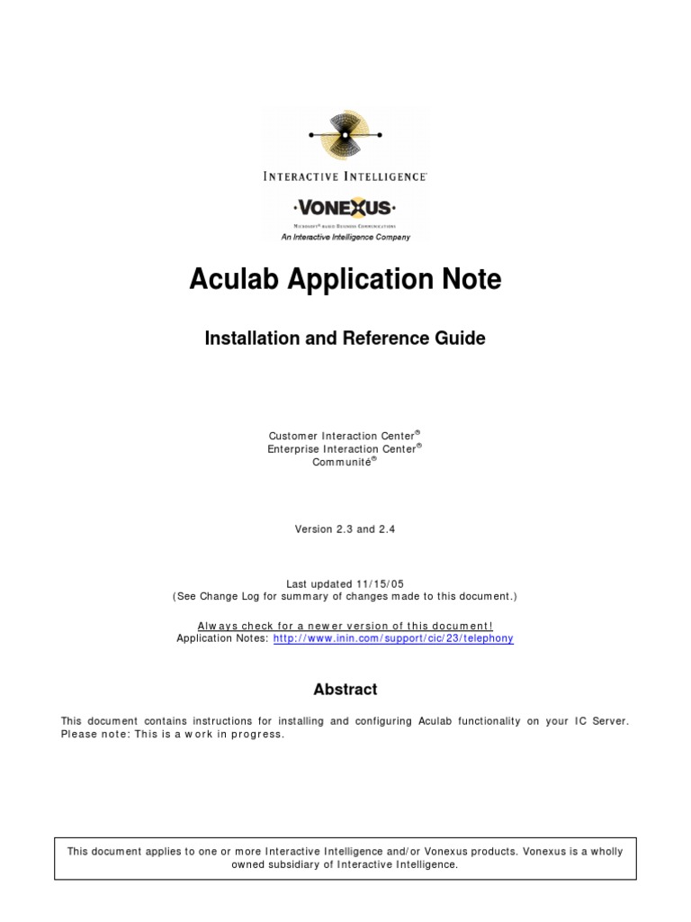 Aculab Application Note - 23 | PDF | Computing | Telecommunications