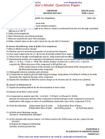 11th Chemistry - 1st Revision Test Question Paper 2021-22 - English Medium PDF Download