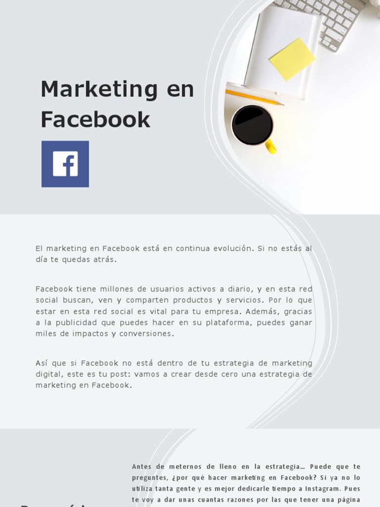 Estrategia de Marketing en Facebook | PDF | Facebook | Marketing