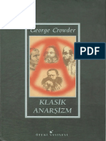 George Crowder Klasik Anarsizm Godwin Proudhon Bakunin Ve Kropotkinin Politik Dusuncesi