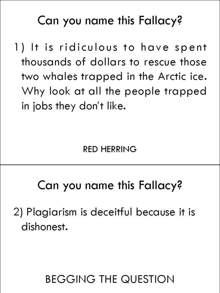 Examples - Logical Fallacies | PDF | Fallacy