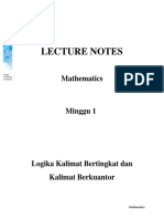 LN01 - Logika Kalimat Bertingkat Dan Kalimat Berkuantor