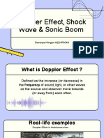 Doppler Effect, Shock Wave, & Sonic Boom