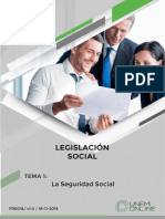 LEGISLACIÓN SOCIAL - La Seguiridad Social