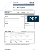 APP230-OMD - Recurrent Training Checking Form