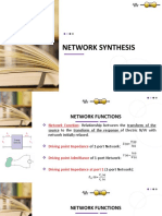 Network Synthesis Modified