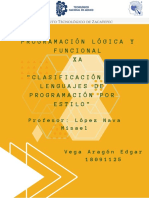 Actividad 1.4 Clasificación de Lenguajes de Programación Por Estilo