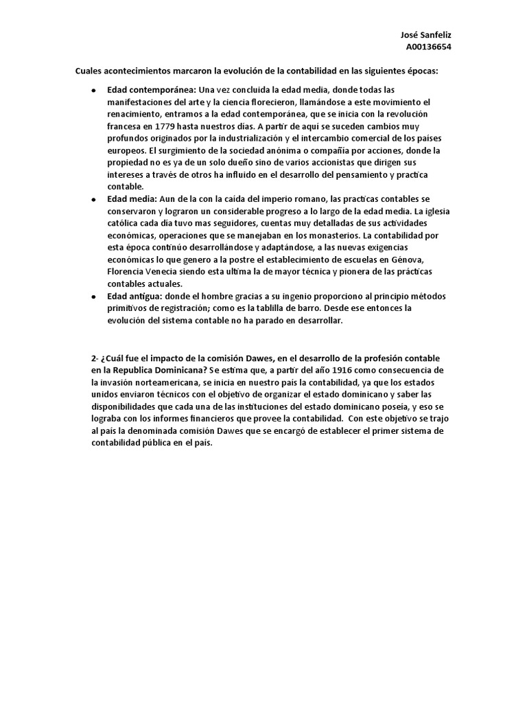 Unidad 1 Actividad 2 Contabilidad Pdf Contabilidad Edades Medias