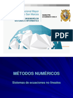 Metodos Numericos PPT 03 Sistemas No Lineales