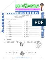 Actividades de Radicacion Para Quinto de Primaria