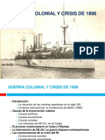 Guerra Colonial y Crisis de 1898