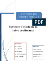 Rapport Du Projet Bureau D'étude: Encadré Par