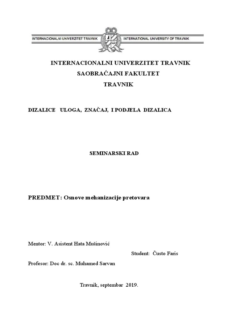 Dizalice | PDF