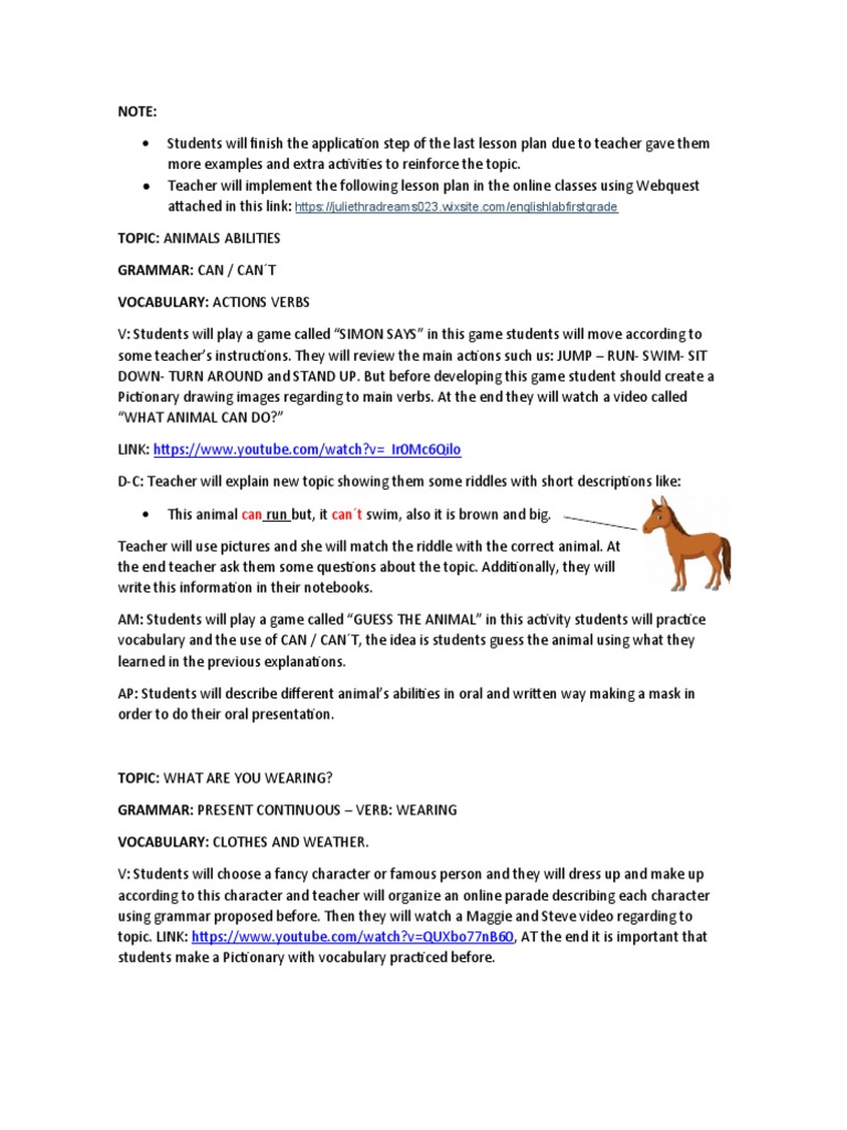 Engaging Online Lesson Plans for Kids | PDF | Lesson Plan | Linguistics
