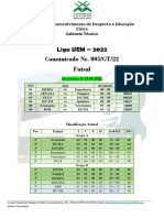 Comunicado Oficial Nr. 003 - Liga UEM de 02 de Julho de 2022