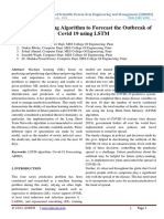 Machine Learning Algorithm To Forecast The Outbreak of Covid 19 Using LSTM