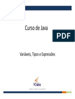 Curso Java - Variaveis, Tipos e Expressoes (Klais)