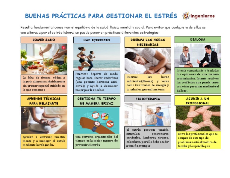 15-08-22 Boletin Buenas Practicas para Gestionar El Estres | PDF ...