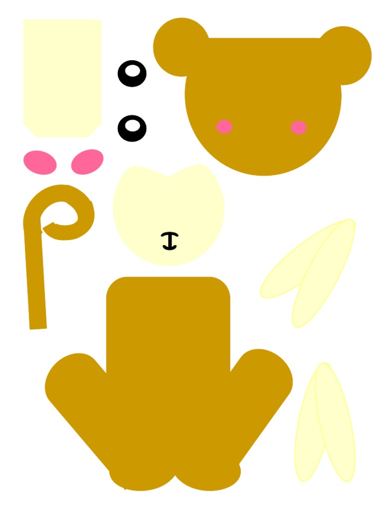 Monkey Template PDF