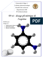 Compte Rendu TP 1 Électrochimie