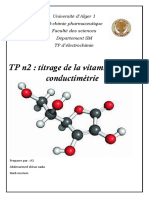 Compte Rendu TP 2 Électrochimie