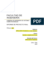 ISC-Formato Informe Proyecto Fin de Curso