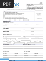 FNU Undergraduate Admission Application 2026 | PDF | Identity Document ...