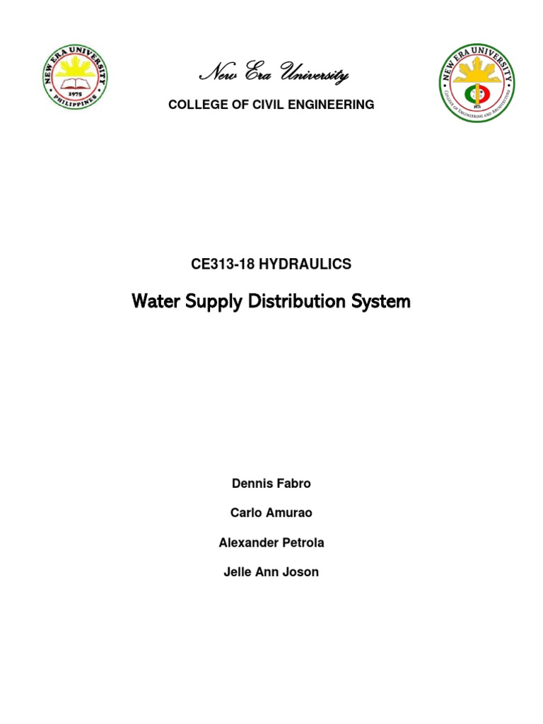 Water Supply System Design for Subdivision | PDF | Pump | Water