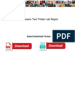 Compression Test Timber Lab Report